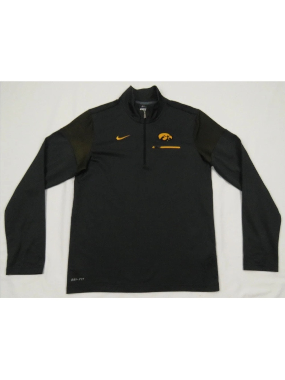 Iowa Hawkeyes NCAA Nike Dri Fit Coaches Field 1/4 Zip Pullover Jacket S